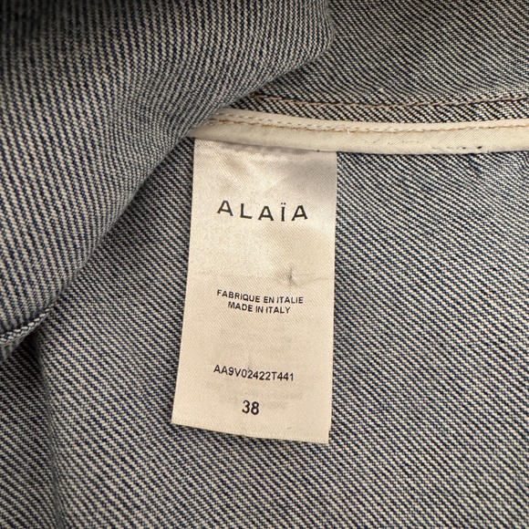 ALAÏA Cropped Denim Jacket - Picture 8 of 10